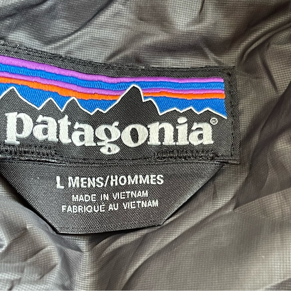 Patagonia Men’s Nano Puffer Vest Jacket Size L Forge Grey Lightweight Full Zip - Picture 10 of 11